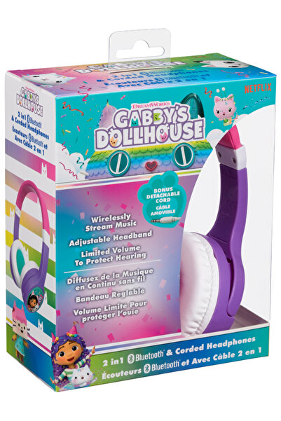ekids Căști Bluetooth fără fir Gabby's Dollhouse