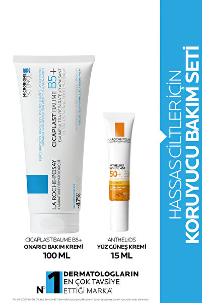 La Roche Posay Hassas Ciltler İçin Koruyucu Bakım Seti: Cicaplast Baume 100ml...