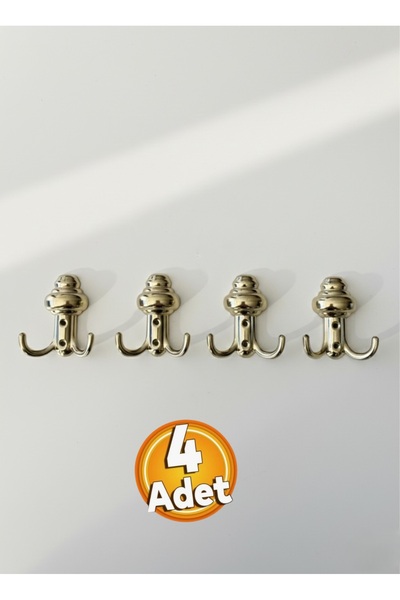 Beşel Sarı Metal Sarıklı Askı Portmanto Vestiyer Duvar Askısı Dolap Askılığı ...