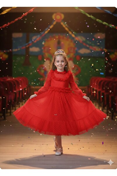 BEGONYA BEBECE KIDS Girls' Seasonal Dress for Festivals, Weddings, Invitation...