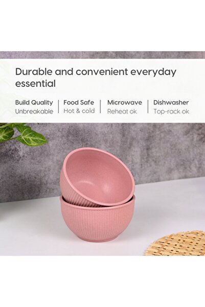 REuse Reusable Bowl 500 ml | Made from coffee husks | 1 piece | Turkish Pink