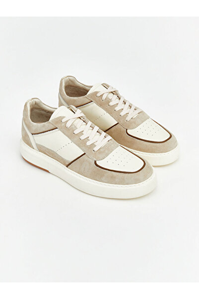 LC Waikiki Beige Suede Men's Sports Shoes