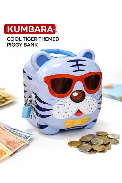 LEONEV METAL KİLİTLİ KUMBARA