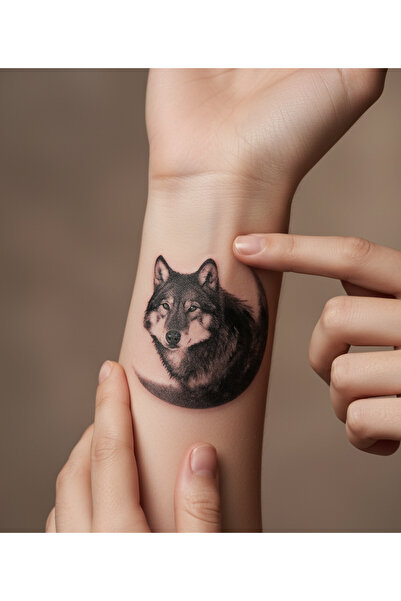 deepmoon Gerçek Dövme Görünümlü Kurt Ve Kaplan Modelli 3 Boyutlu Tattoo