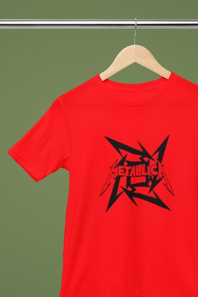 MG Metallica Printed Crew Neck Cotton Oversize Short Sleeve Unisex Tshirt