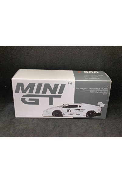 HOT WHEELS Mini GT 1/64 Lamborghini Countach LB-WORKS White 2024 Tokyo Auto S...