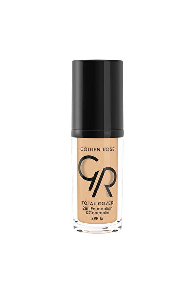 Golden Rose Total Cover 2 in 1 Foundation SPF 15 30 ml, shade 11 Nude