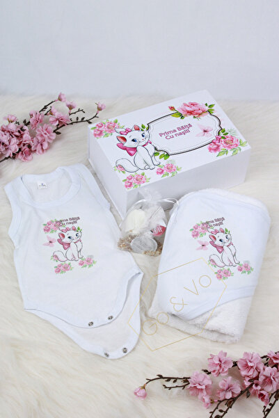 GoVo Kids Set prima baita cu nasii, Pisica Marie – Set 3 piese pentru bebeluș...