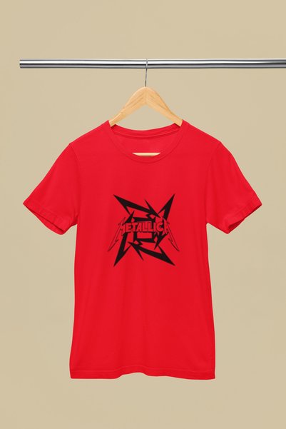 MG Metallica Printed Crew Neck Cotton Oversize Short Sleeve Unisex Tshirt