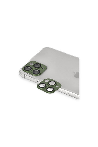 eco port Iphone 11 Pro Max Pers Aluminum Camera Lens - Green