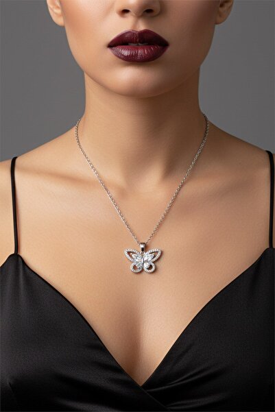 Tuncel Store Silver Color Model Sf Chain Steel Necklace - 3813