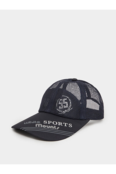 Styli Navy Blue Printed Baseball Cap