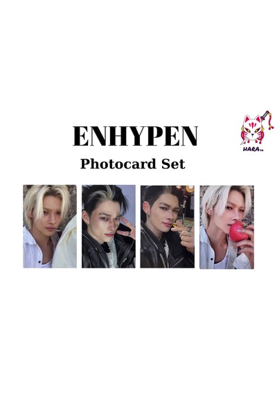 Hara Company مجموعة بطاقات صور نيكى من ألبوم "فانيش" لفرقة إينهايبن (4 قطع) م...