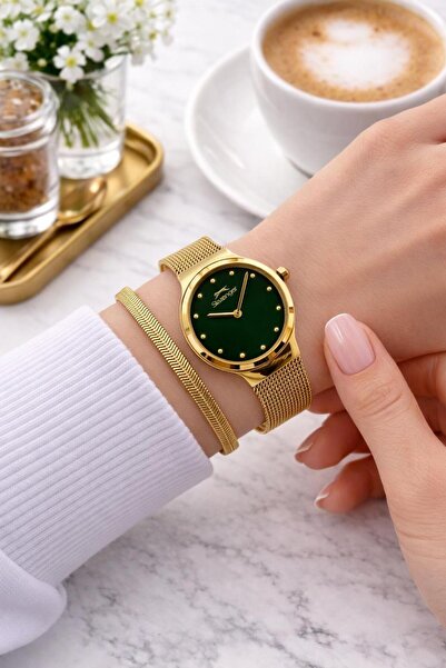 Slazenger Steel Cord 2 Years Warranty 5 Atm Bracelet Gift Women Wristwatch Bs...