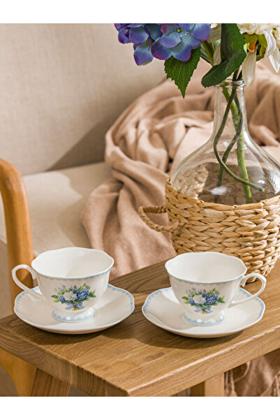 LC Waikiki Rmz Gi̇yi̇m Farkiyla Printed 2-Person Porcelain Coffee Cup Set 90 ml