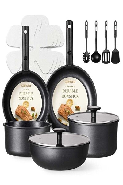 CAROTE Pots and Pans Set Non Stick, Cookware Set Detachable Handle, Nonstick ...