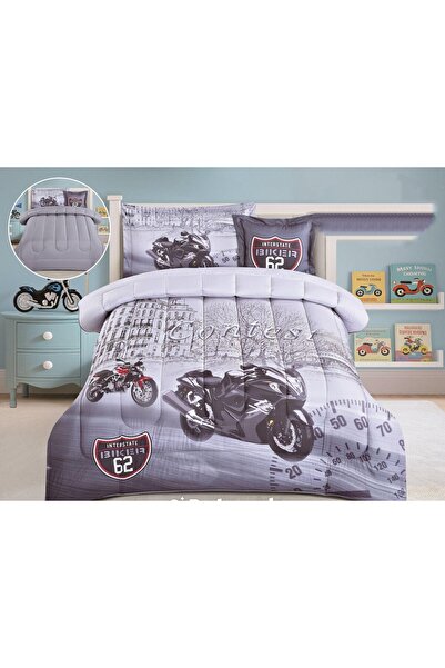 alzawia Single Duvet , 4 pieces, summer design, unique double-sided print