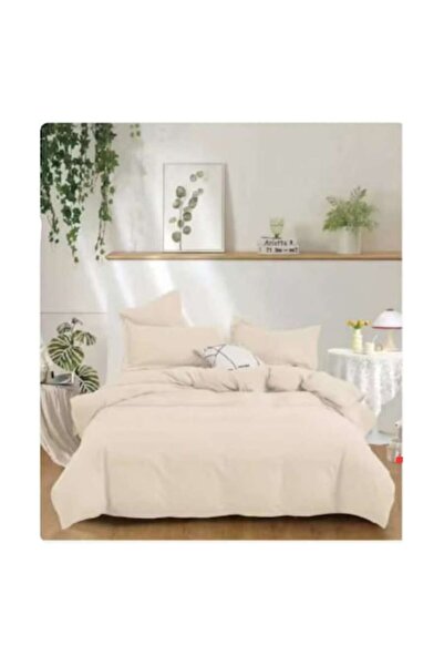 MASHASHOP Bed Linen Set, 200X230, 4 Pieces, Fine Cotton, Breathable, Lightwei...