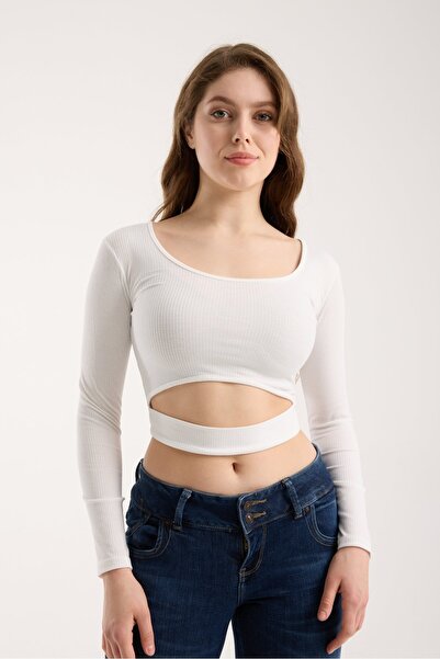 Modazeyosh Women's Window Detail Blouse