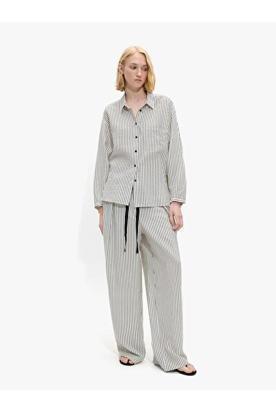 PARFOIS Kadın Çizgili Pantolon