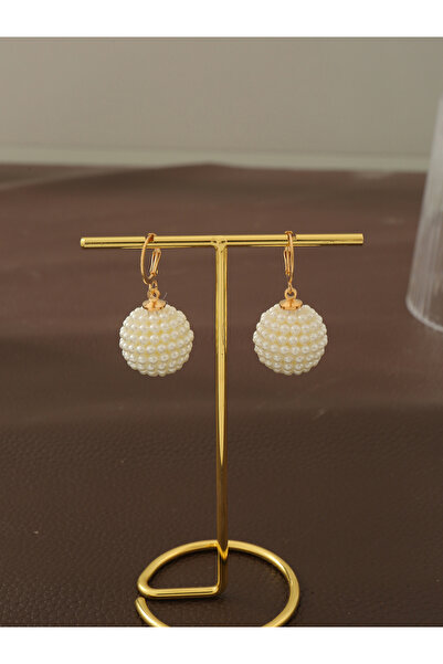 Take Two By Styli Faux Pearl Ball Drop Earrings