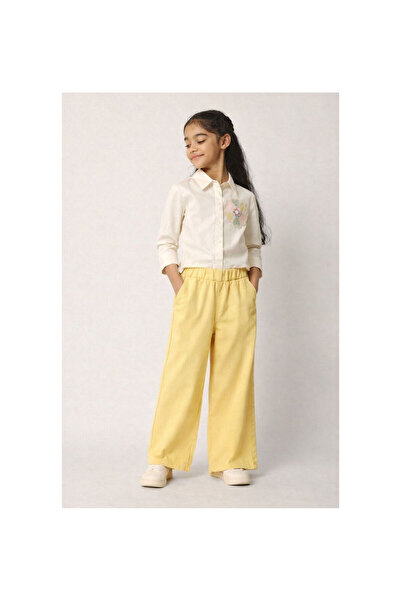 JABBER Girls' Sequined Flower Decorated Shirt and Pants Set