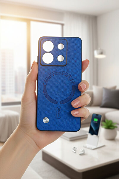 batuteknoloji Redmi Note 13 Pro 5G-Poco X6 MagSafe Görünümlü Karbon BTU Silik...
