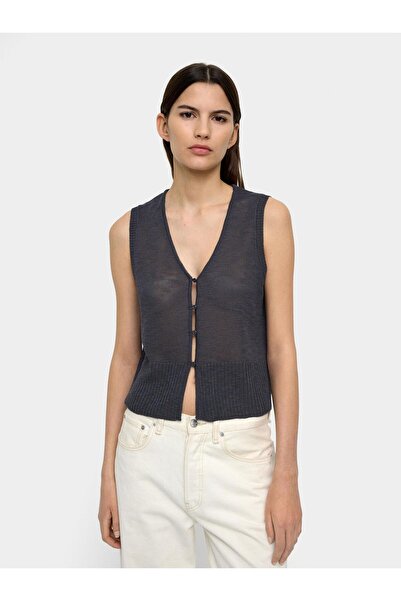 PARFOIS Kadın Düğmeli Örme Yelek