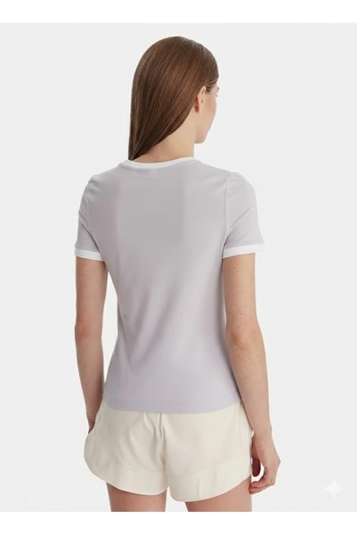 Guess Greta Women's Active Slim Fit Crew Neck T-Shirt Pink