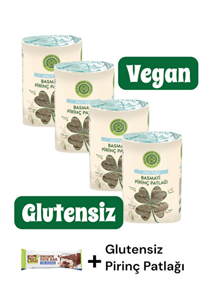 KMS HOME Glutensiz Fabrika Kaya Tuzlu Glutensiz Basmati Pirinç Patlağı Vegan ...