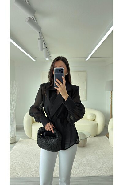 LUUNA STORE Padding double-cross shirt - black