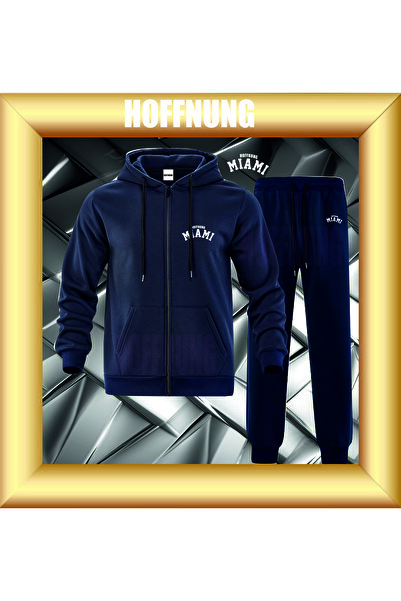 HOFFNUNG Unisex Casual Tracksuit Set Miami Hoffning Outdoor Full Zip