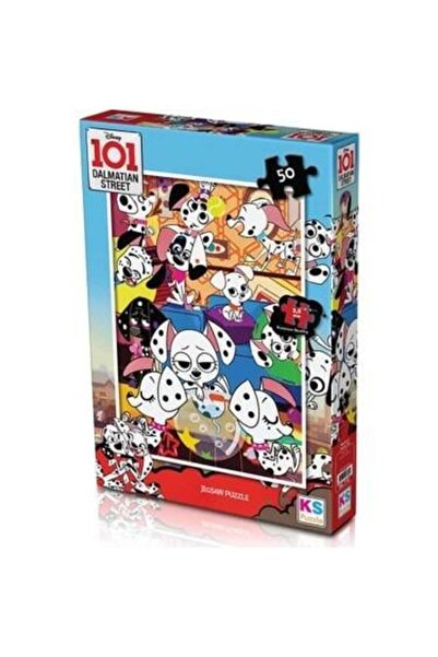 Ks Games 50 قطعة من لغز كلب الدلماسي 101 - لغز تعليمي للأطفال
