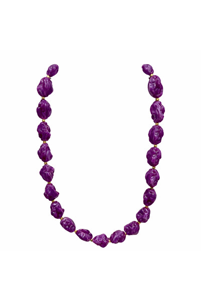 GLOW ACCESSORIES BAE قلادة Zra Model VIP مزينة بخرز الحصى