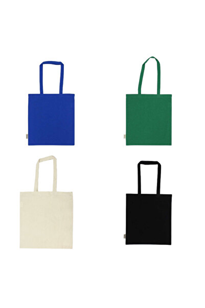 Lavida Pack of 5 - Reusable Jute and Cotton Beach Bag - Assorted