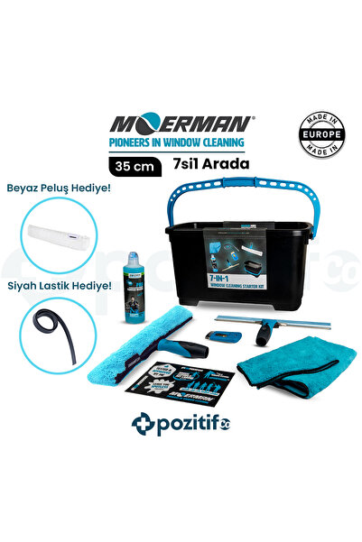 Moerman Temizlik Seti - 35cm Cam Temizleme Seti 7'si 1 Arada