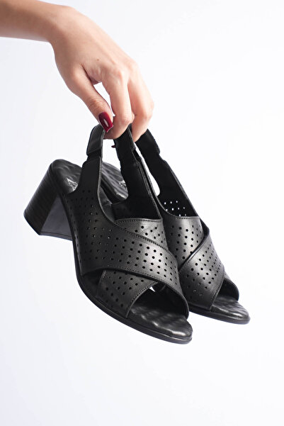 aka prestij ayakkabı comfort Sandale de damă din piele naturală, cu talpă ort...