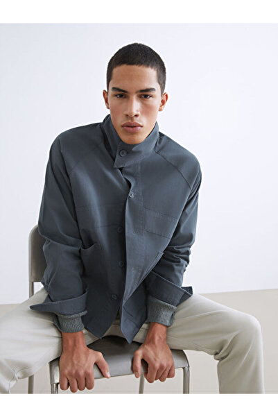 LC Waikiki Rmz Gi̇yi̇m Farkiyla Relaxed Fit Gabardine Men's Shirt Jacket