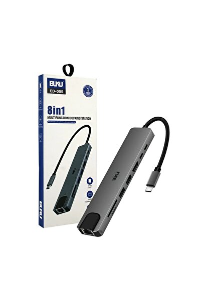 Generic Buku ED-005 8-in-1 Multifunction Docking Station