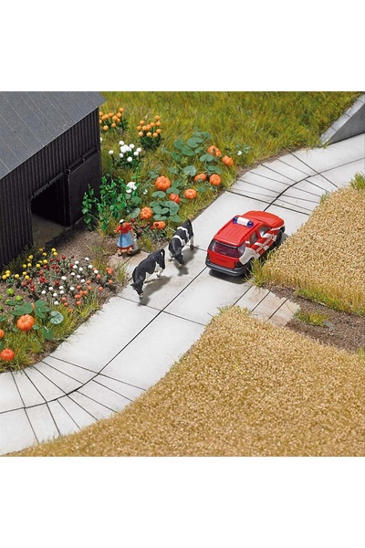 Busch 1:87 HO/TT/N Betonplatten-Straße ( Maket Beton zemin yolu )