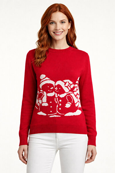 Neden Tekstil Red Snowman Christmas Sweater