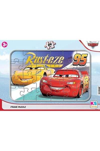 Ks Games 24 Piece Cars Cars Frame Puzzle - Educational Puzzle for Children