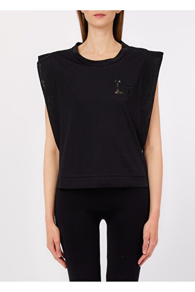 liu.jo Liu Jo Siyah Kolsuz T.shirt