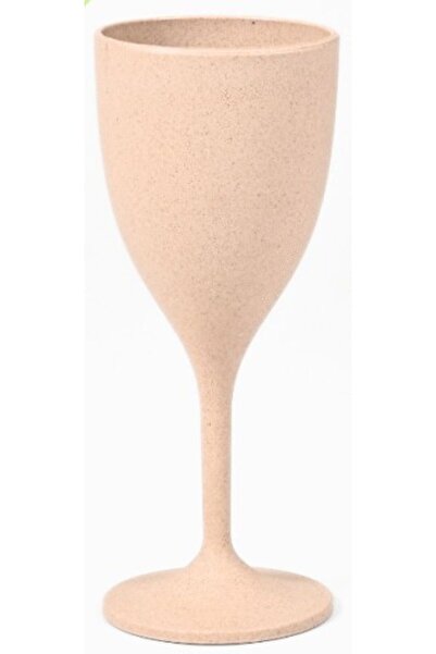 REuse Reusable Wine Glass | 250 ml | Coffee Husks | Sand Castle White