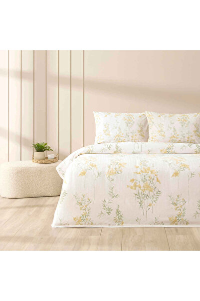 Taç Printed Avielle Single Pique Set Yellow