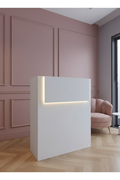 online fırsat mutlu ol mutlu kal HARMONY Ledli Karşılama Bankosu G-90 cm Ofis...