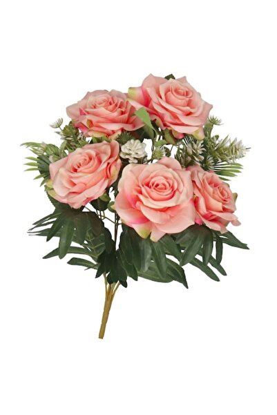 OEM Artificial Flower Bouquet DEKO, 49cm, 9 branches, pink flowers, set
