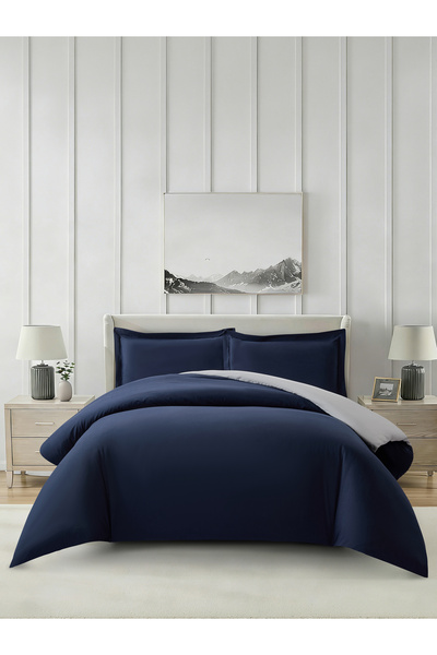 Donetella Solid Duvet Cover Set 4-Pcs, Queen Size 200×240cm, Brushed Microfib...