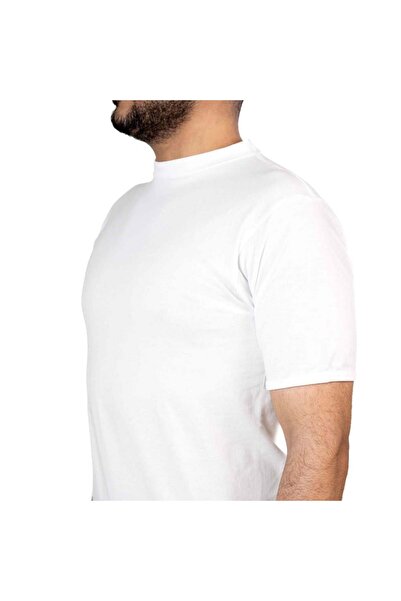 FIDCHY FIDCHY Men's Undershirt - Crew Peter Pan collar - 100% Cotton - White
