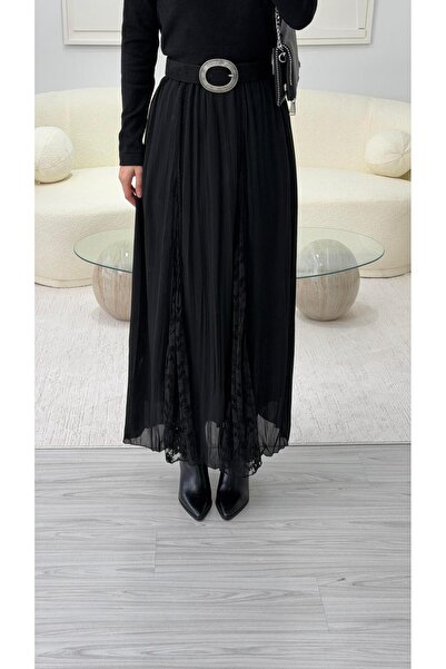 LUUNA STORE Ruched waist skirt - black